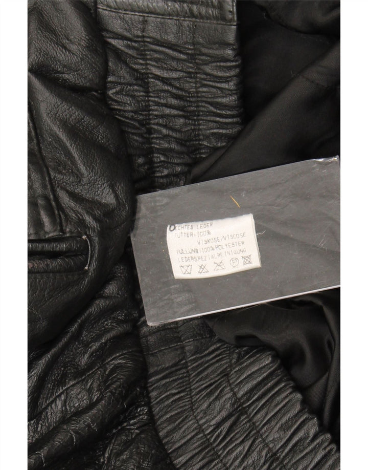 Vintage herre læderjakke UK 44 2XL sort læder