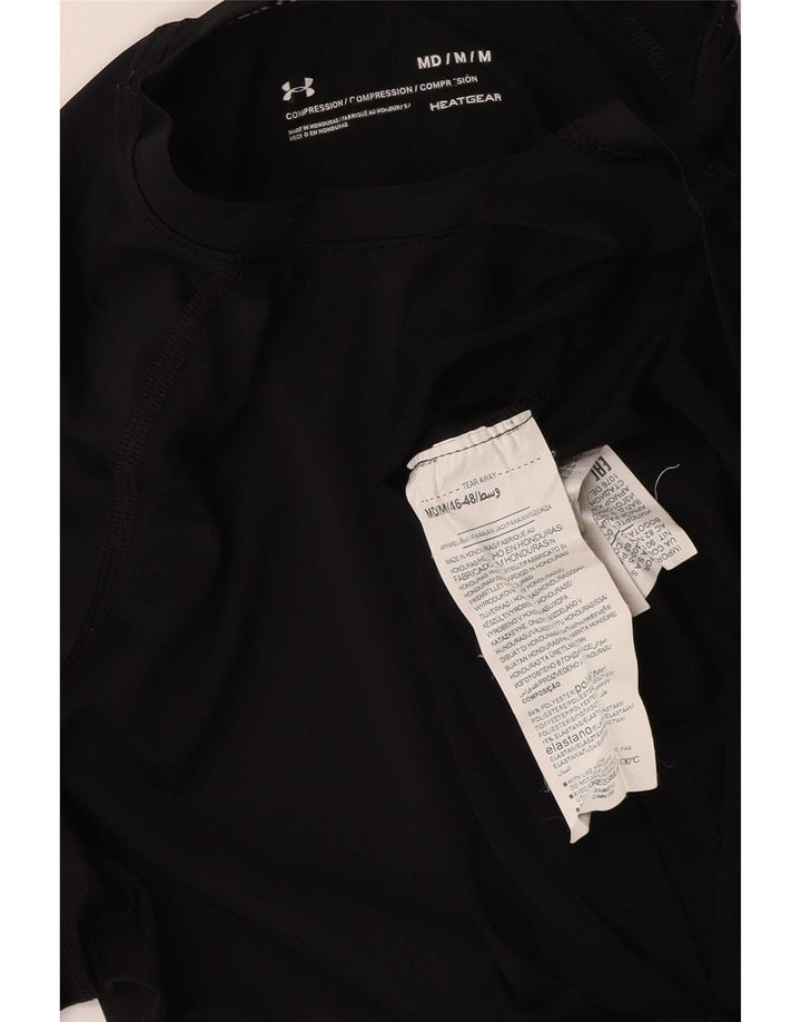 Under Armour Herre Compression T-Shirt Top Medium Sort Polyester