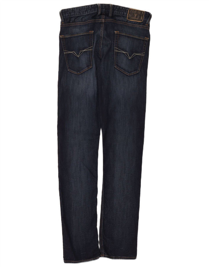 GUESS Slim Straight Jeans til mænd W31 L33 Marineblå
