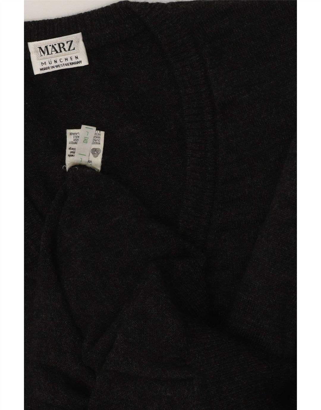 MARZ Herre Munchen V-hals sweater IT 52 Stor Grå Virgin Wool