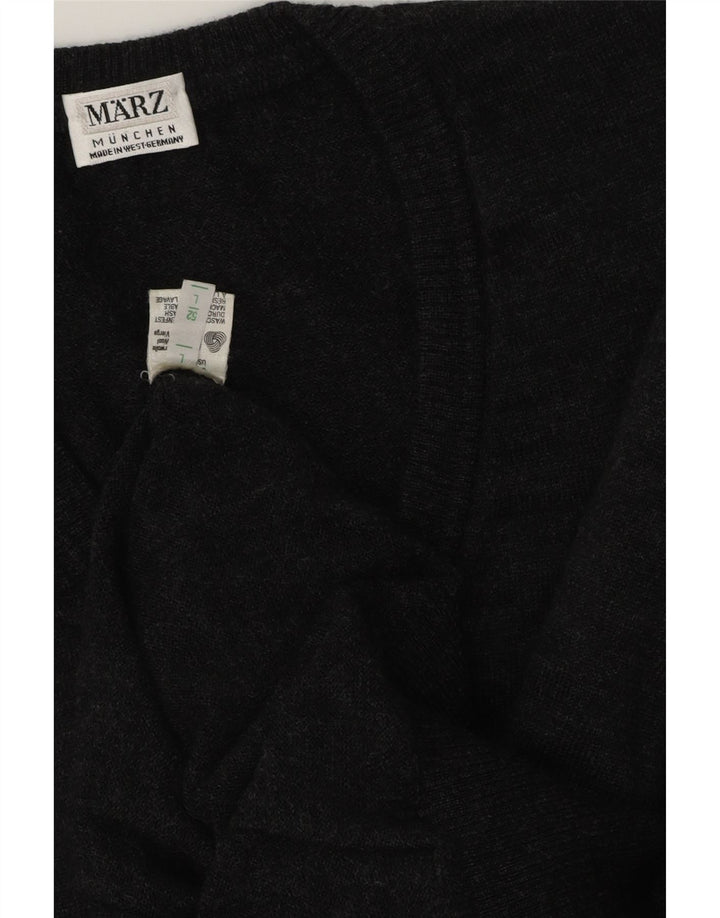 MARZ Herre Munchen V-hals sweater IT 52 Stor Grå Virgin Wool