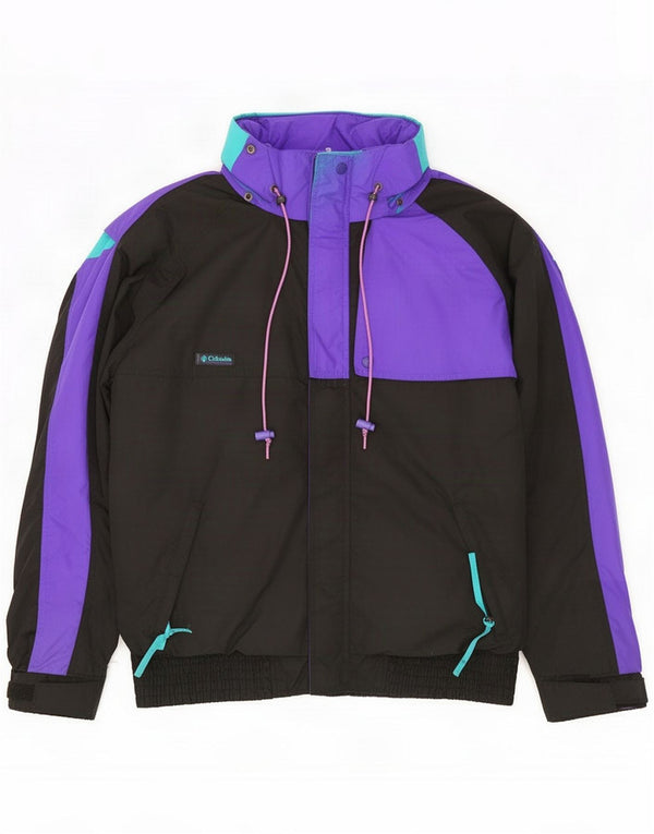 Columbia Herre Skijakke UK 40 Stor Sort Colourblock Nylon