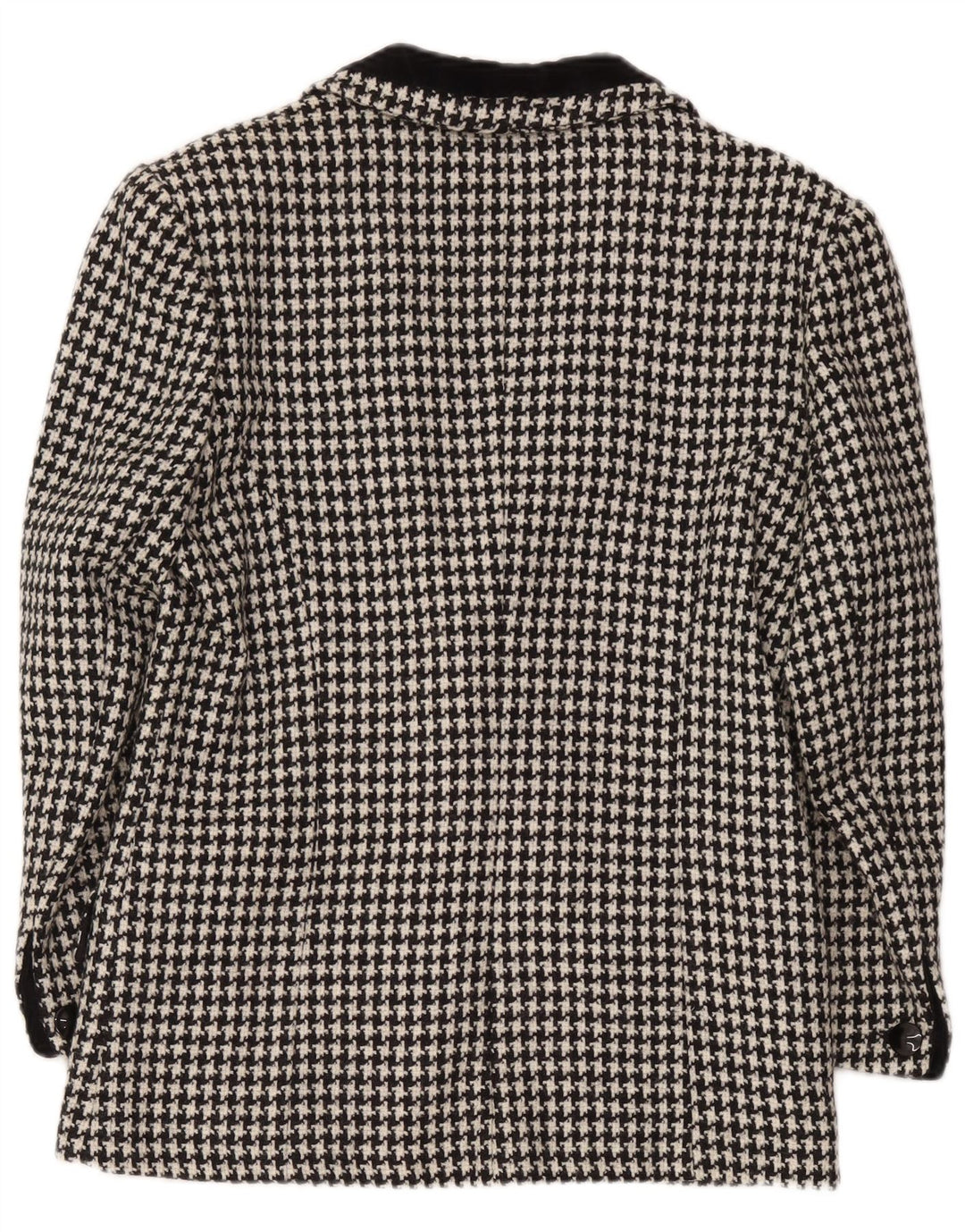 Egoiste Dame Blazer Jacket UK 14 Medium Black Houndstooth Classic