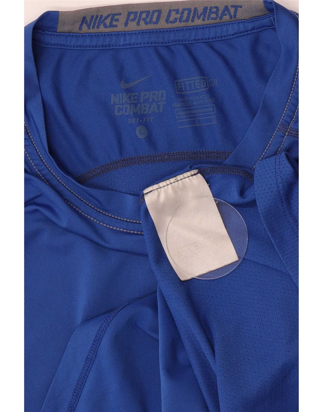 Nike Herre Dri Fit T-Shirt Top Stor Blå Polyester