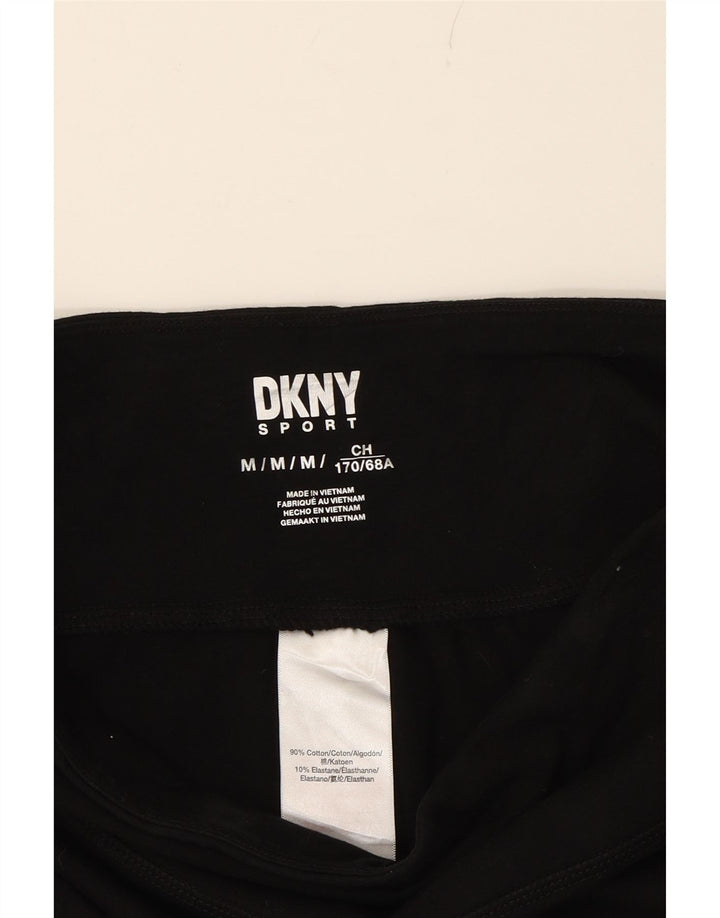 DKNY Womens Sport Shorts UK 12 Medium  Black Cotton Vintage Dkny and Second-Hand Dkny from Messina Hembry 