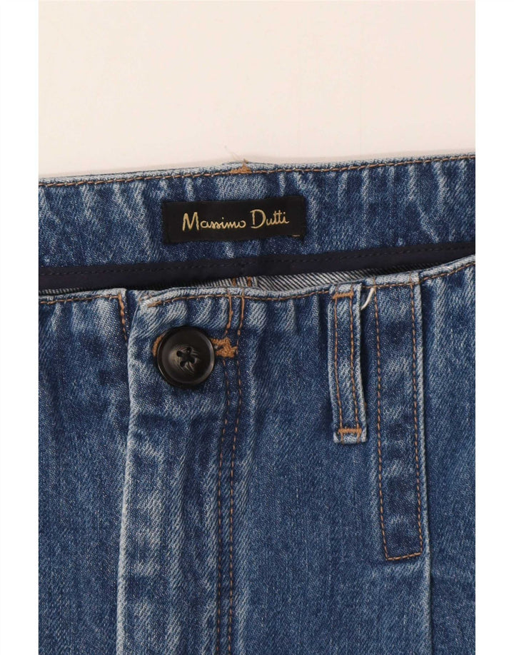 Massimo Dutti Dame Jeans med brede ben W30 L26 Blå