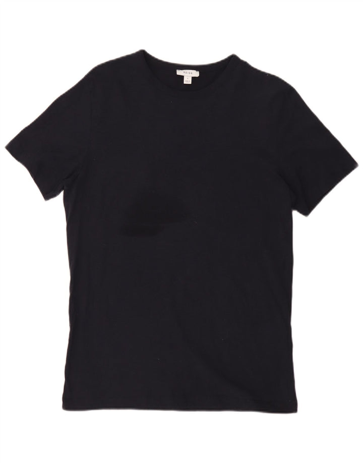 Reiss herre T-shirt top lille sort bomuld