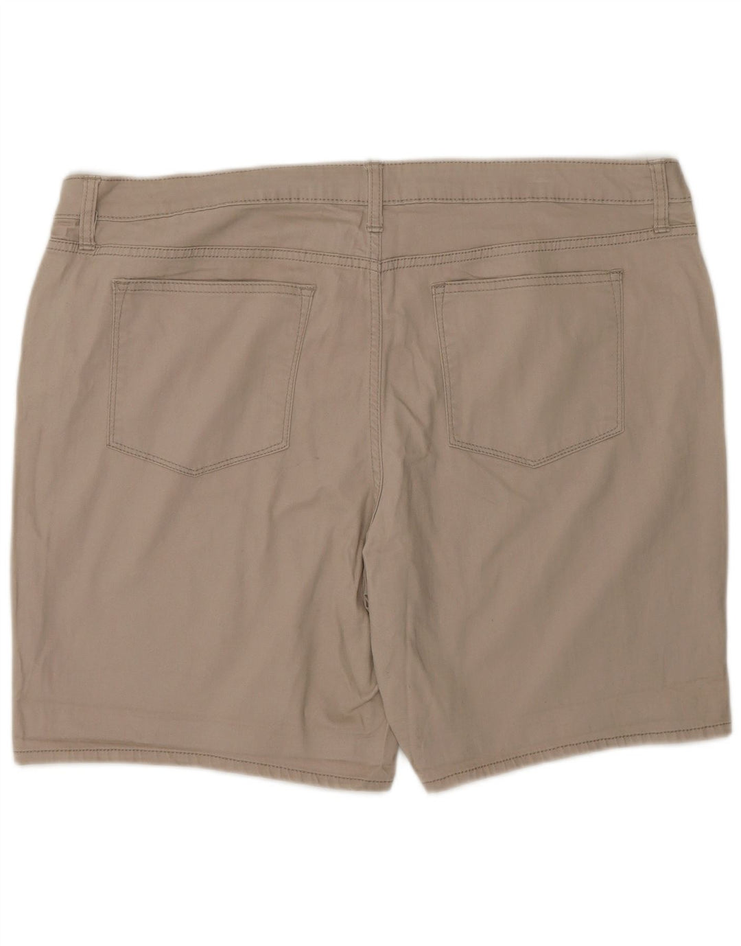 LEE kvindelige ryttere mellemhøje fritidsshorts US 20 2XL W40 beige bomuld