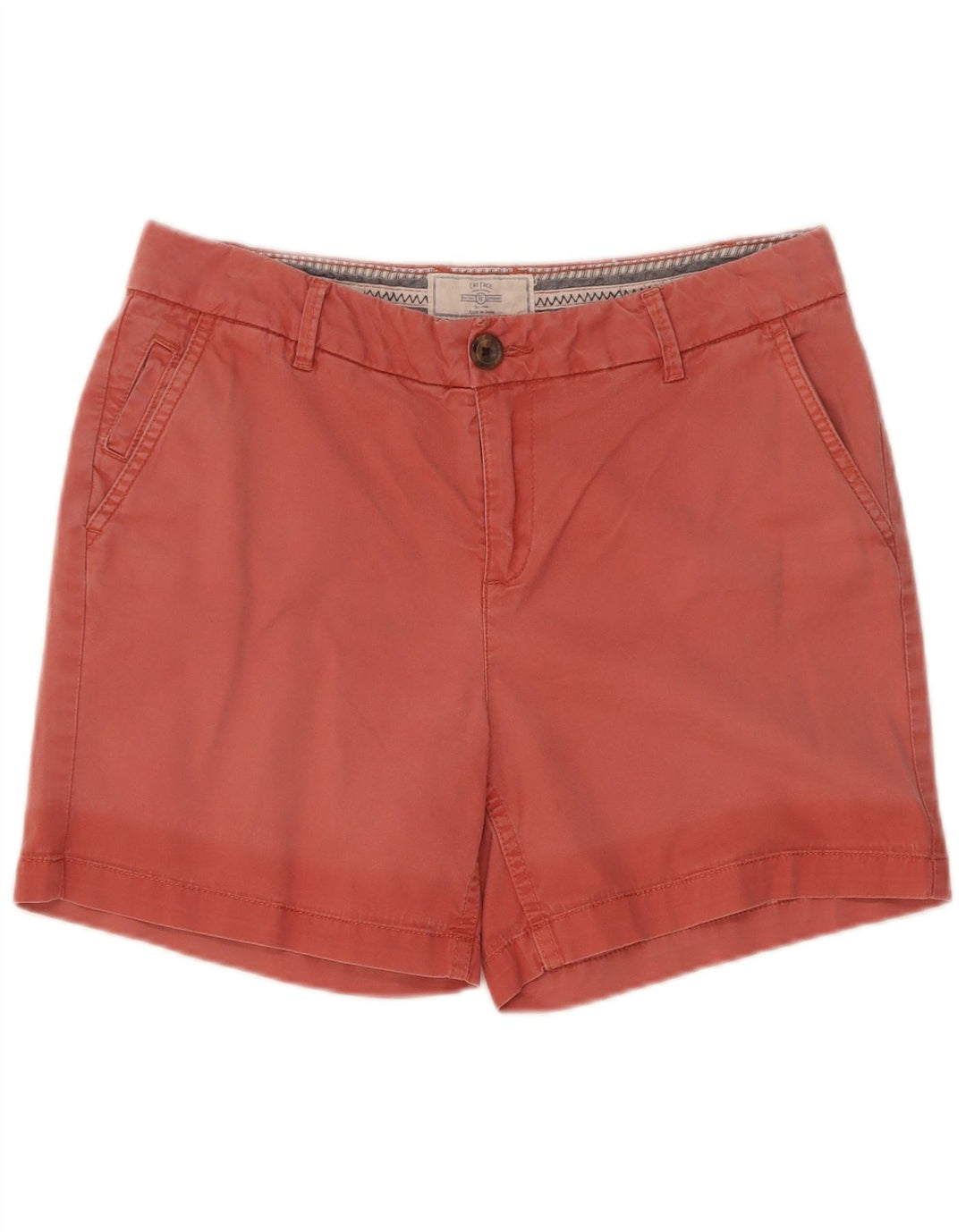 Fat Face Dame Chino Shorts UK 10 Small W30 Red Bomuld