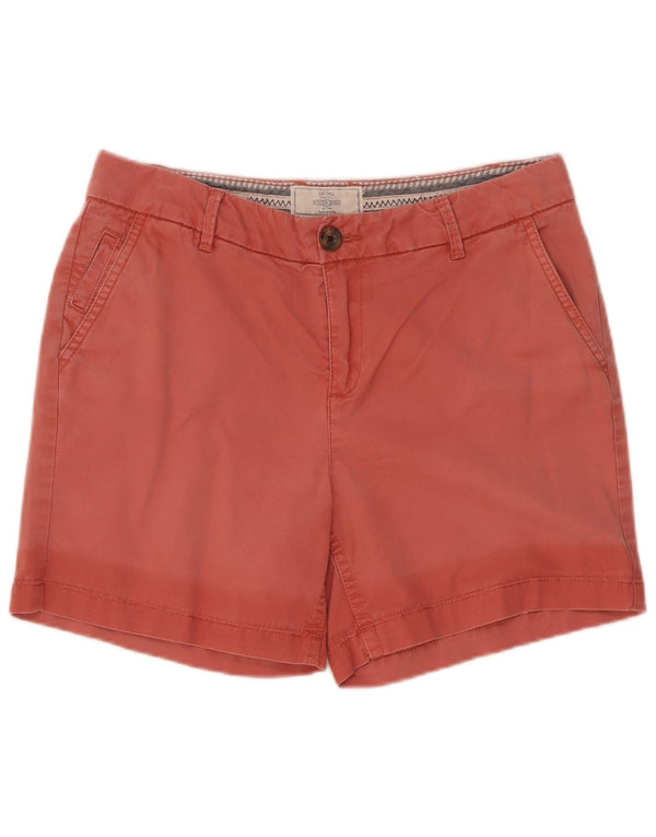 Fat Face Dame Chino Shorts UK 10 Small W30 Red Bomuld