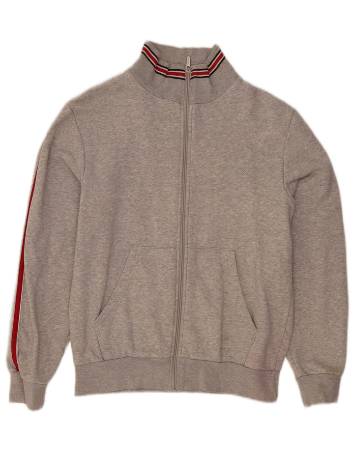 Ellesse Womens træningsdragt topjakke UK 10 Small Grey Flecked Bomuld