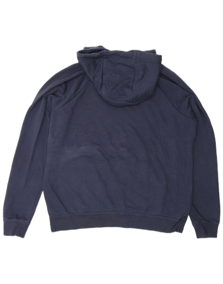 Nike Dame Hættetrøje UK 14 Medium Navyblå Bomuld