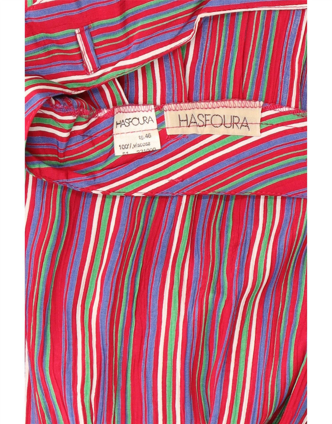 Vintage plisseret nederdel til kvinder IT 46 Large W28 Flerfarvet nålestribe