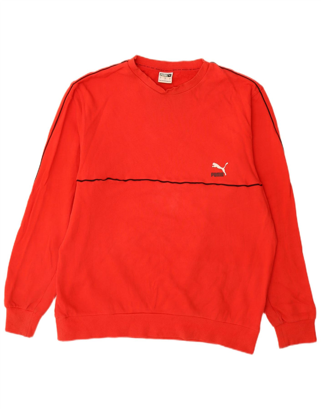 Puma Sweatshirt til mænd, stor rød bomuld