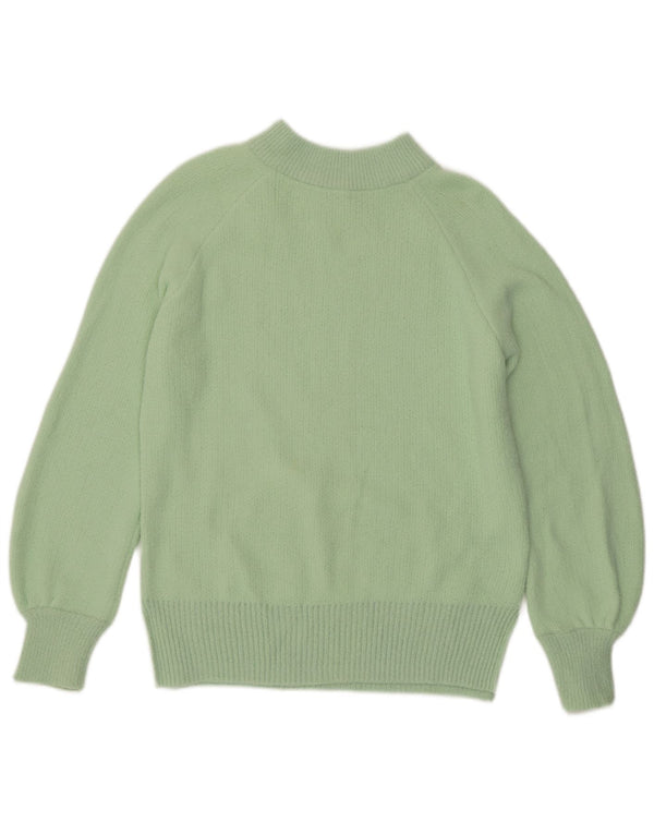 Marks & Spencer Dame Turtle Neck Jumper Sweater UK 10 Small Green