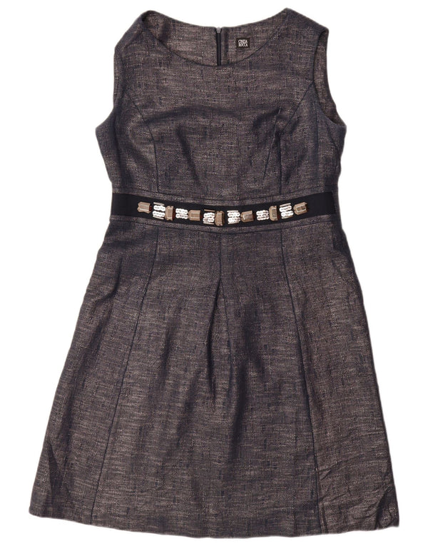 CINZIA ROCCA Kvinder 1 knap 2 stk sæt UK 10 lille marineblå bomuld