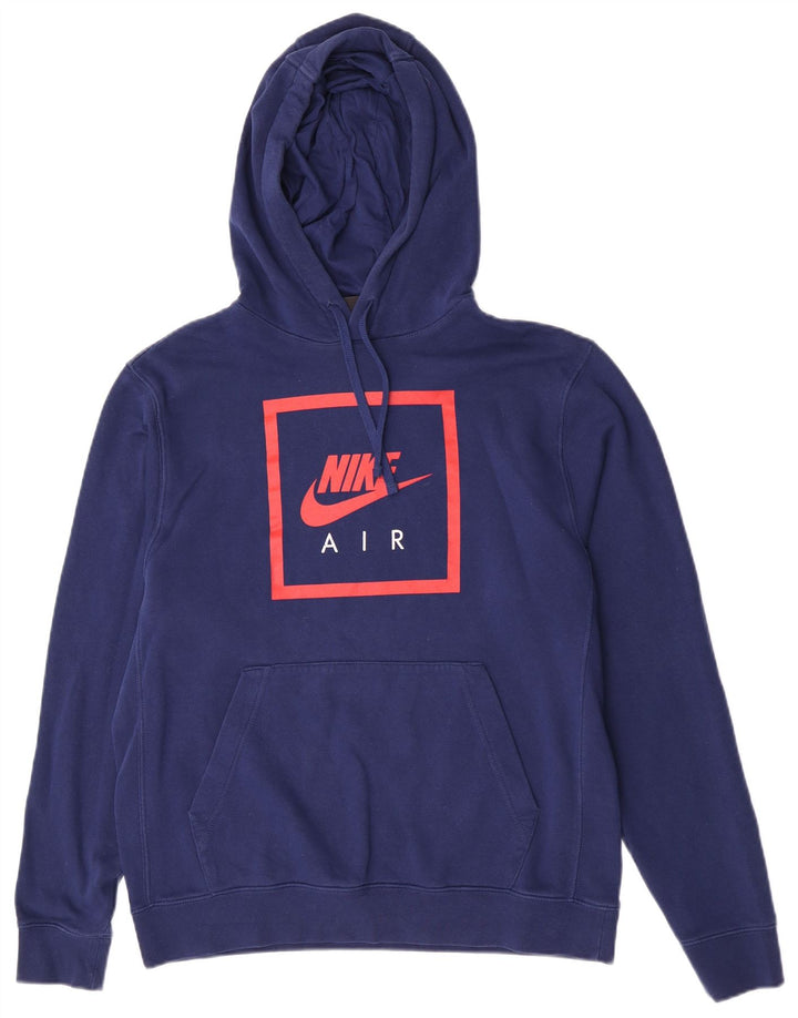 Nike Air Graphic hættetrøje til mænd mellemblå bomuld