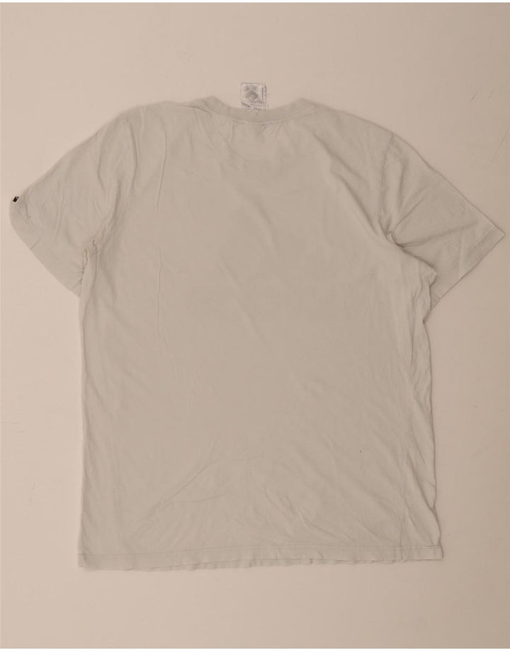 ADIDAS Grafisk T-shirt top til mænd Stor hvid bomuld