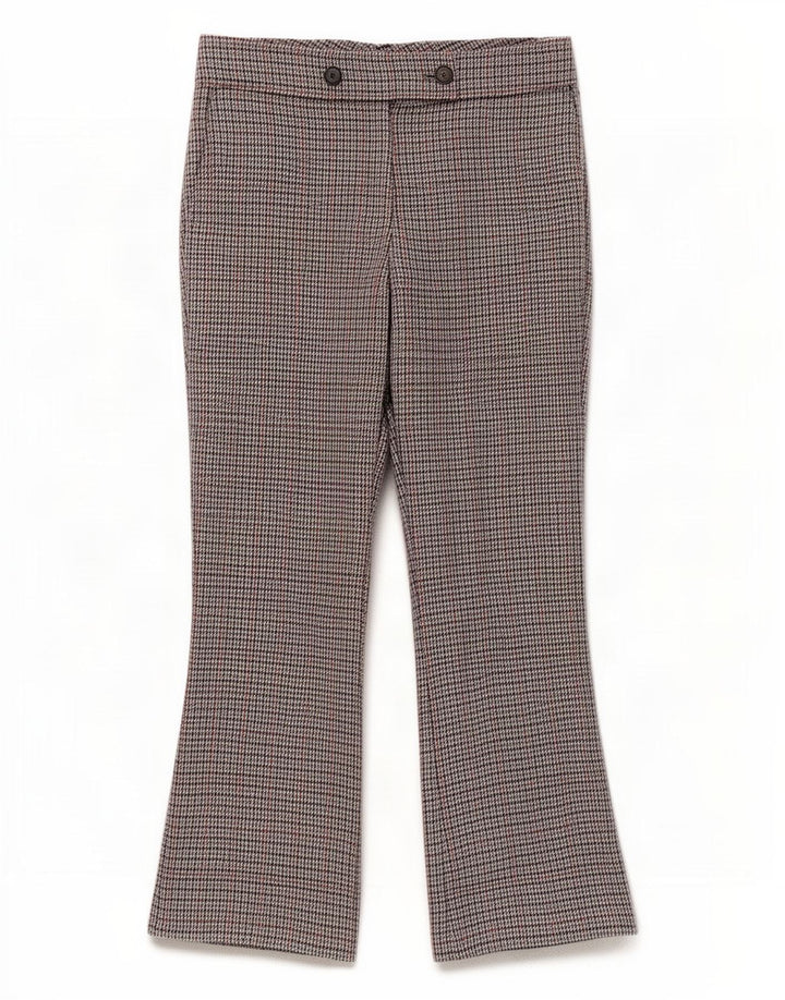 Hugo Boss jakkesætsbukser til kvinder UK 12 Medium W32 L27 Grå Houndstooth