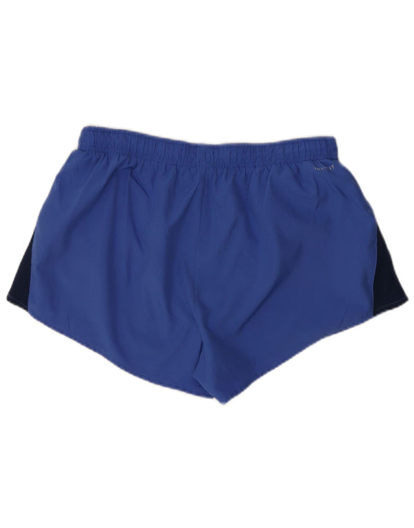 Nike sportsshorts til kvinder UK 12 Medium Blue Polyester