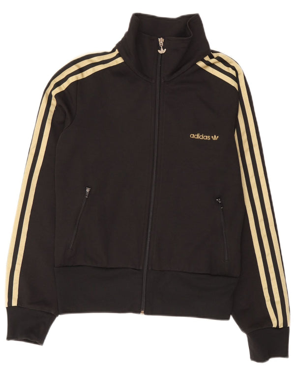 Adidas træningsdragt topjakke til kvinder UK 12 Medium Sort bomuld