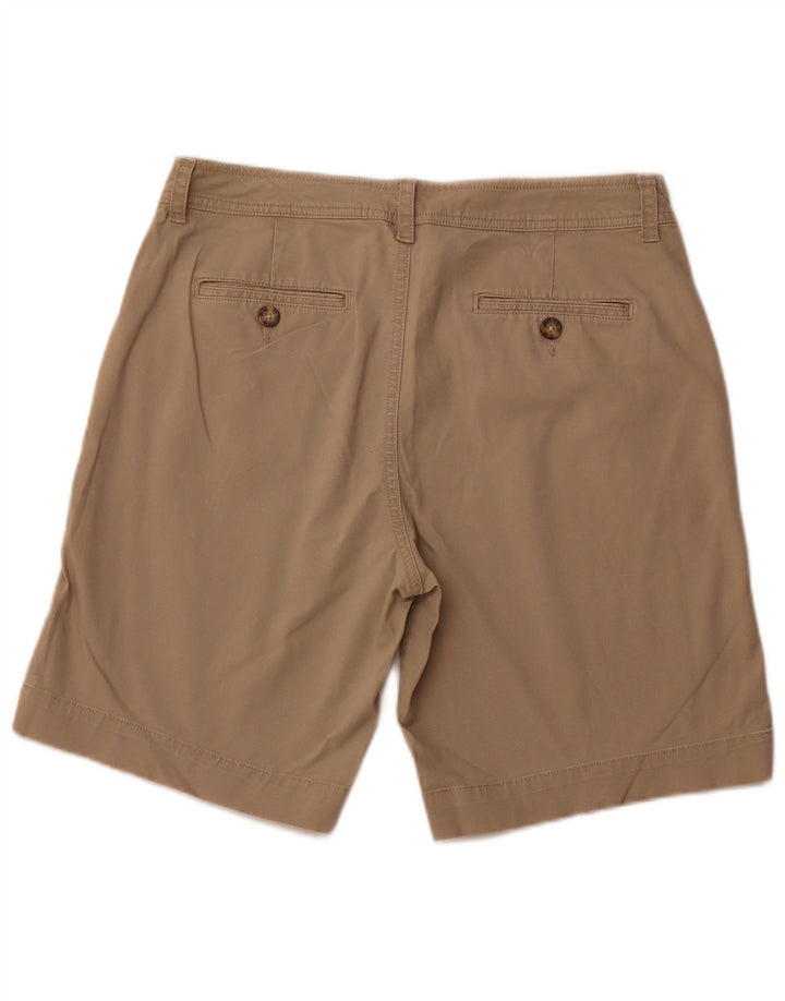 EDDIE BAUER Kvinder Casual Shorts US 12 Large W32 Beige Bomuld