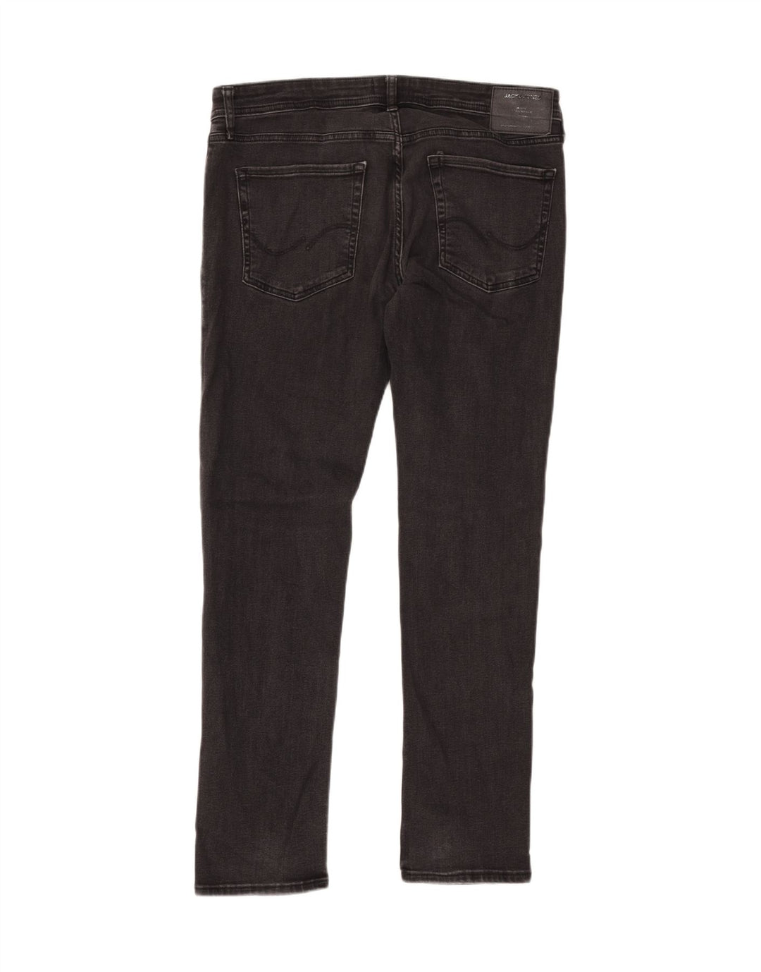 JACK & JONES Herre GLENN Slim Jeans W36 L32 Sort Bomuld