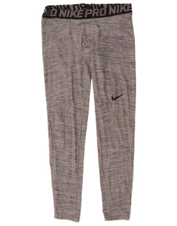 Nike Herre Dri Fit Grafiske Leggings Large Grå Flecked
