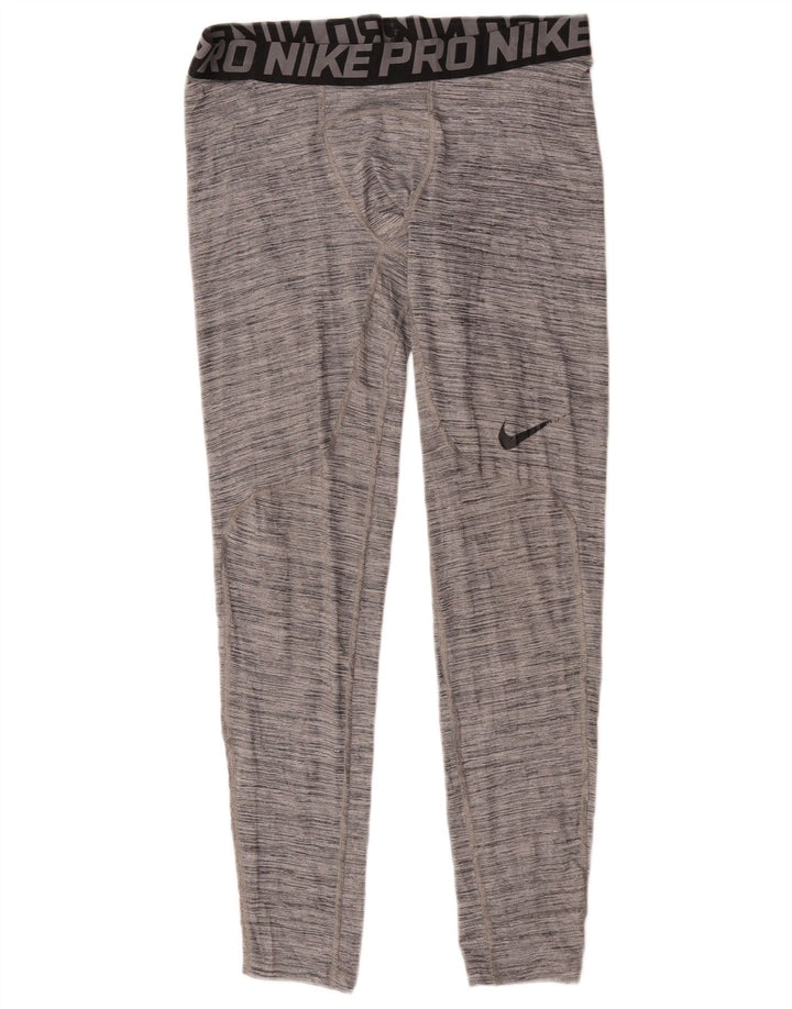 Nike Herre Dri Fit Grafiske Leggings Large Grå Flecked