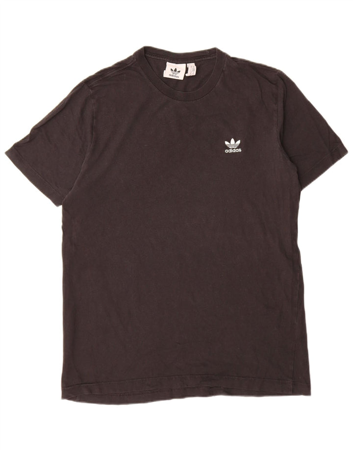 Adidas Herre T-Shirt Top Medium Sort Bomuld