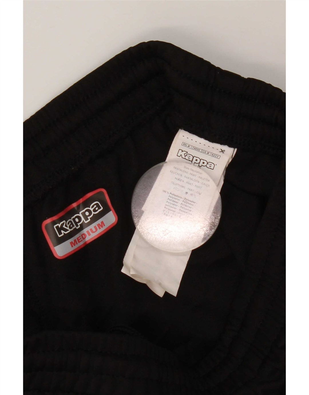 Kappa Herre Corby Rugby Club Træningsdragt Bukser Medium Sort Polyester