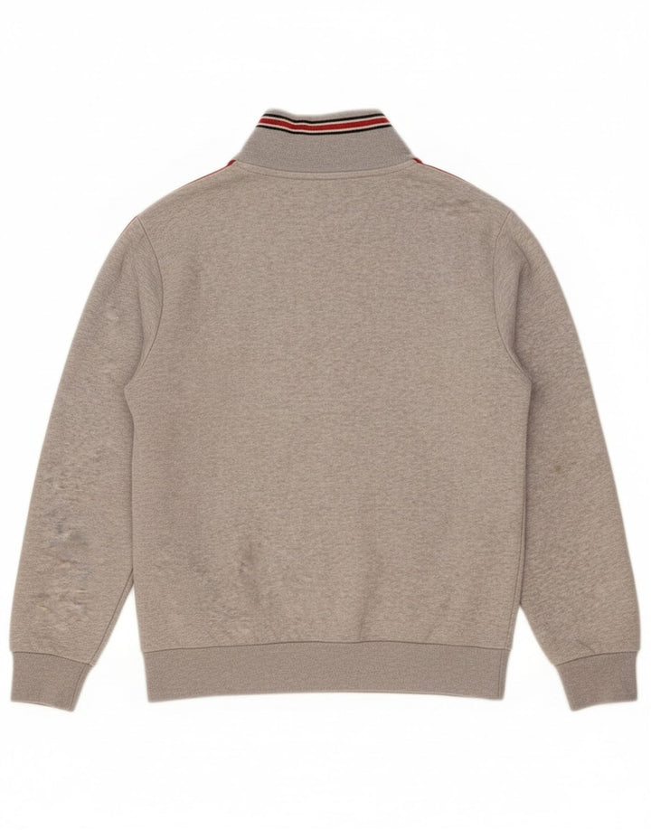 Ellesse Womens træningsdragt topjakke UK 10 Small Grey Flecked Bomuld