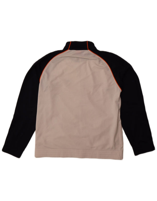 Nike træningsdragt til mænd, topjakke UK 38/40 Medium White Colourblock Polyester