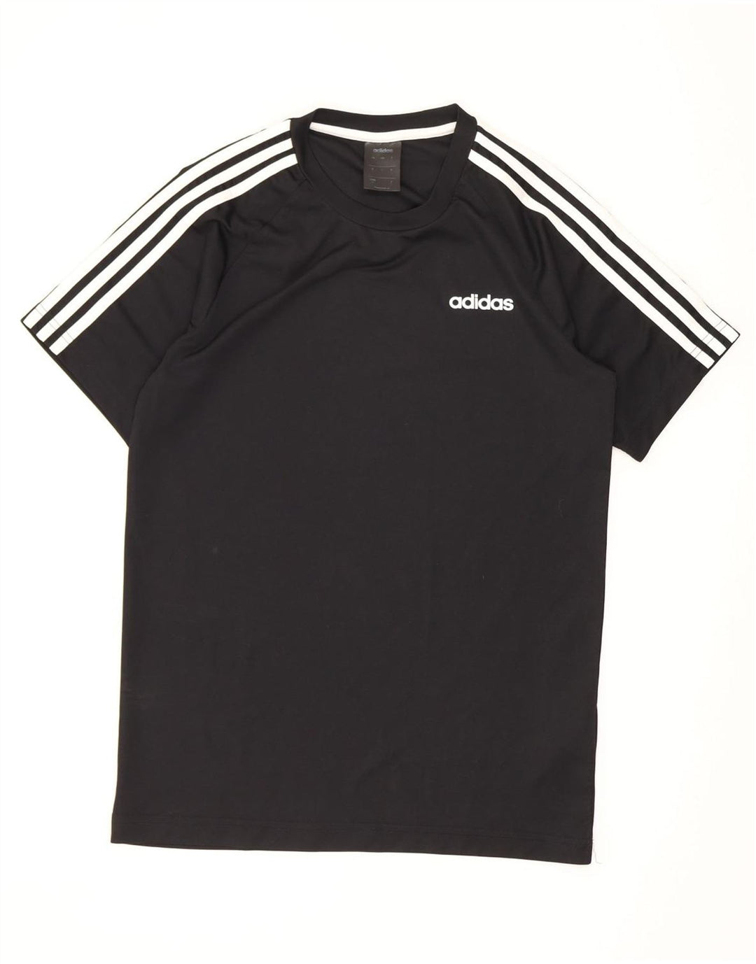 Adidas Herre Climalite T-Shirt Top Lille Sort Polyester