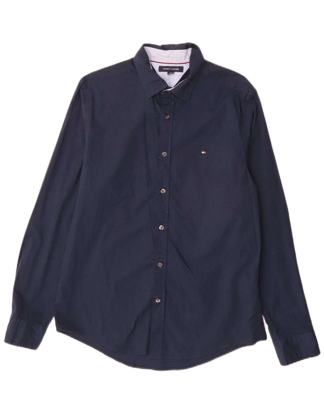 Tommy Hilfiger Herreskjorte Medium Navyblå Bomuld