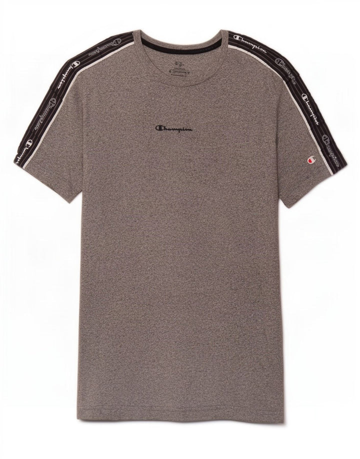 Champion Herre grafisk T-shirt top mellemgrå farveblok