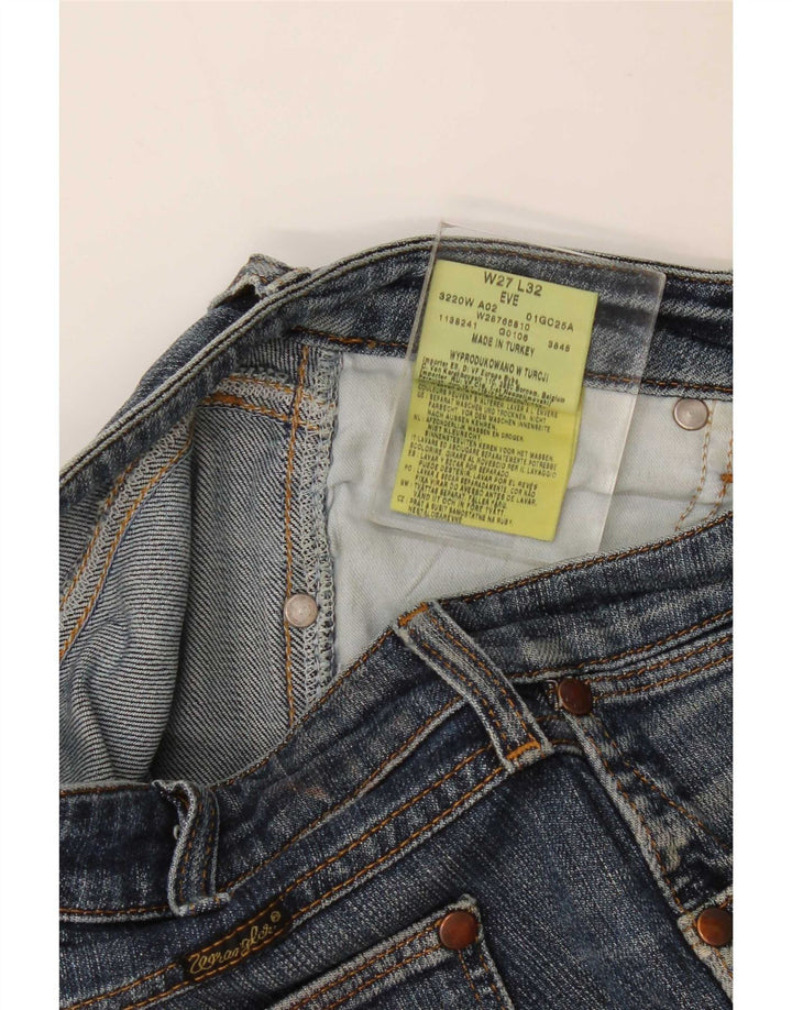 Wrangler Dame Eva Flared Jeans W27 L32 Blå Bomuld