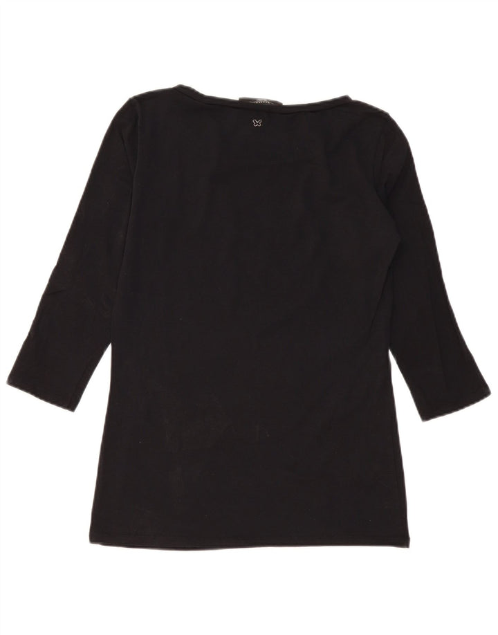 Max Mara Dame Weekend Top 3/4 ærme UK 12 Medium Sort