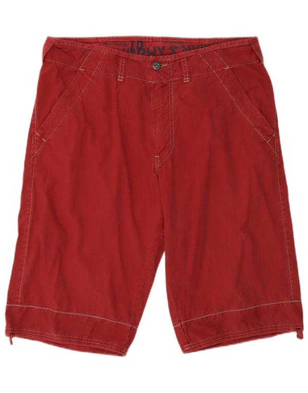 Murphy & Nye Herre Chino Shorts W36 Large Red Bomuld