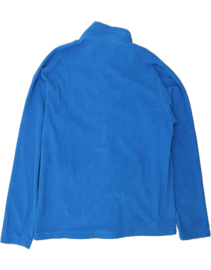 EDDIE BAUER Mens Fleece Jumper XL Blue Colourblock Polyester Vintage Eddie Bauer and Second-Hand Eddie Bauer from Messina Hembry 