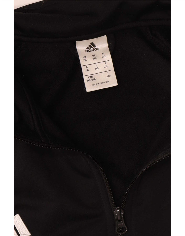 Adidas Grafisk træningsdragt topjakke til mænd 2XL sort polyester