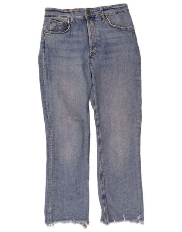 Zara Dame Straight Jeans EU 40 Medium W30 L26 Blå