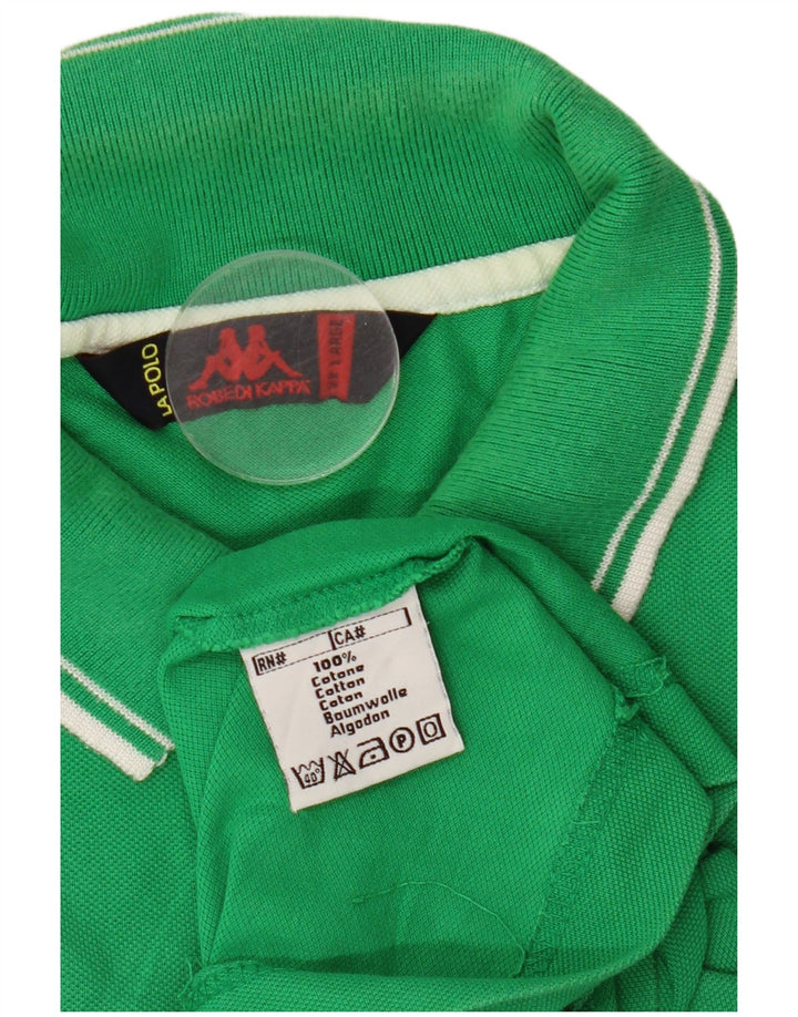 Kappa herre poloshirt 2XL grøn bomuld