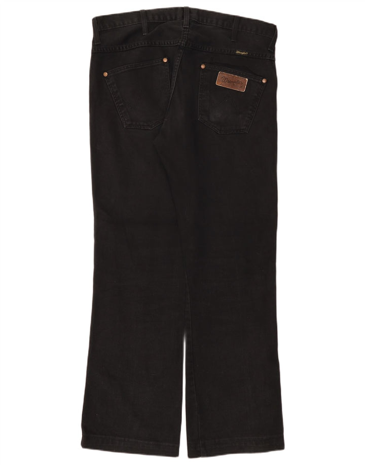 Wrangler Herre Dayton Bootcut Jeans W33 L31 Sort Bomuld