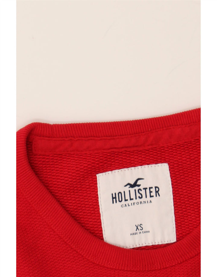 HOLLISTER Mens Graphic Sweatshirt Jumper XS Red Vintage Hollister and Second-Hand Hollister from Messina Hembry 