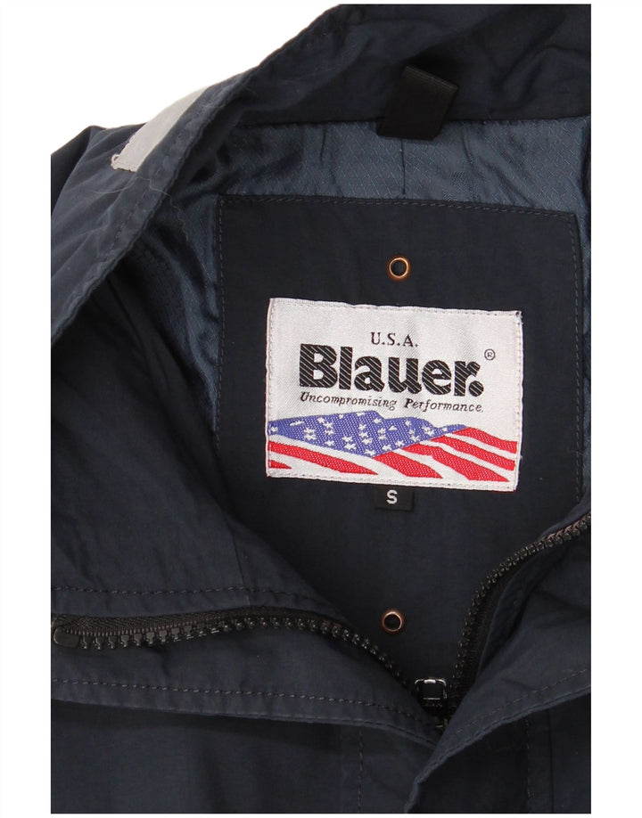 Blauer Herre Bomber Jacket UK 36 Small Navy Blue Colourblock