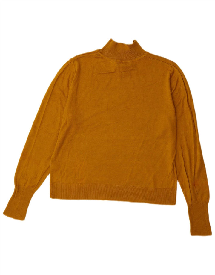 Zara Dame Turtle Neck Jumper Sweater UK 10 Small Beige