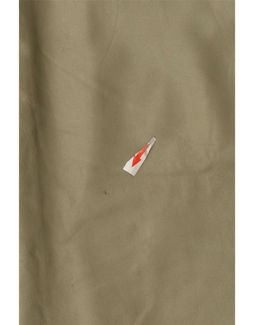 Vintage Midi-lædernederdel til kvinder W32 Large Khaki