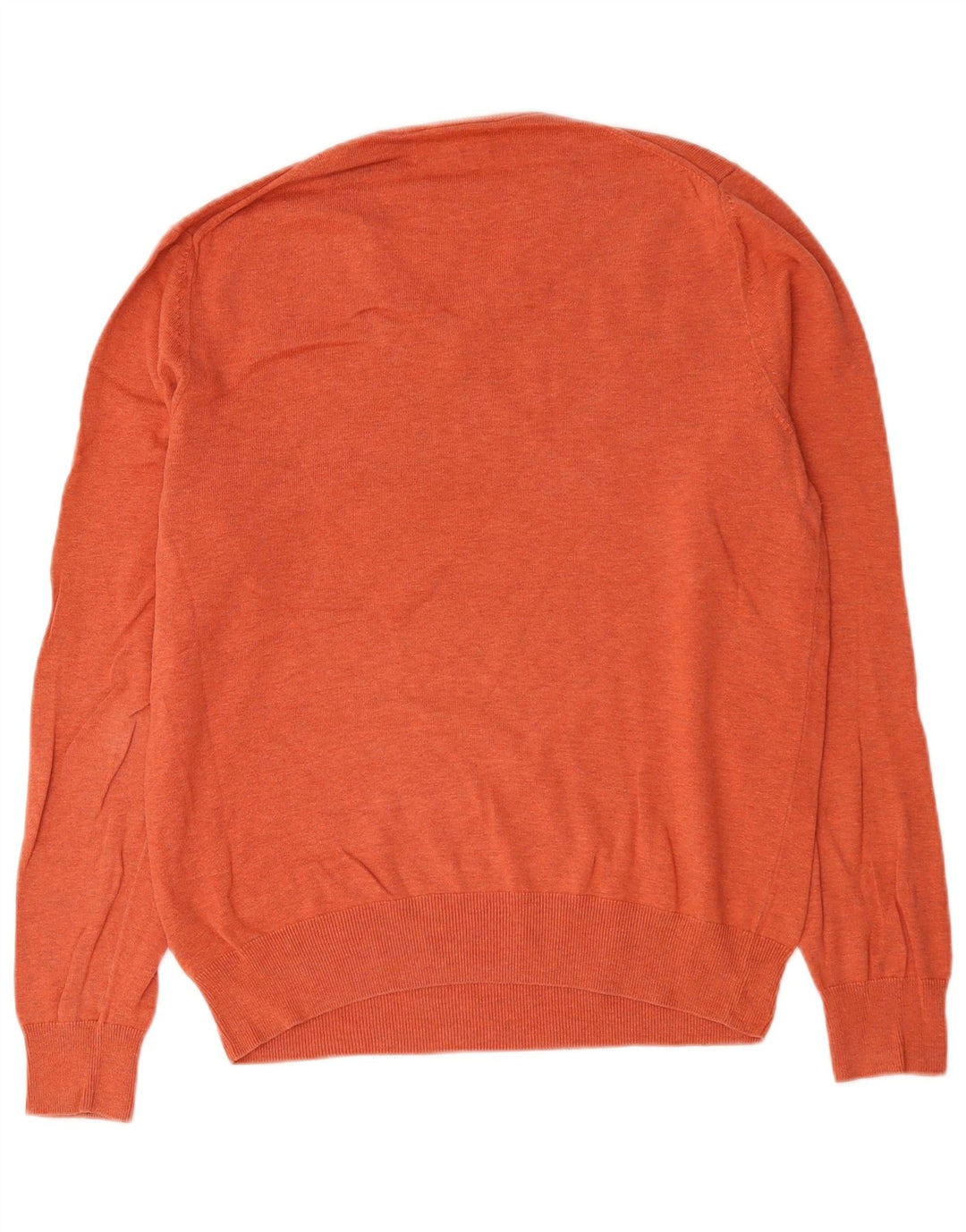 Marks & Spencer Herre V-hals sweater Medium Orange Bomuld