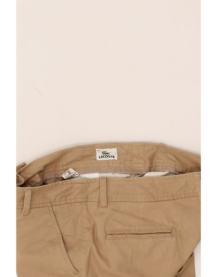 LACOSTE Womens Straight Cropped Trousers Size 38 Medium W32 L24  Beige Vintage Lacoste and Second-Hand Lacoste from Messina Hembry 